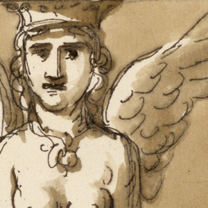 Drawing, Table with Sphinx Base, ca. 1790