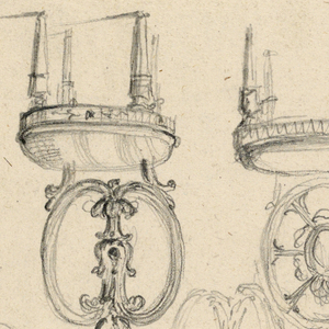 Drawing, Chairs and Architectural Sketches, 1785–1795