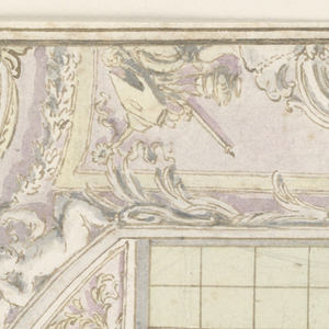 Drawing, Painted Ceiling of a Chapel, ca. 1750