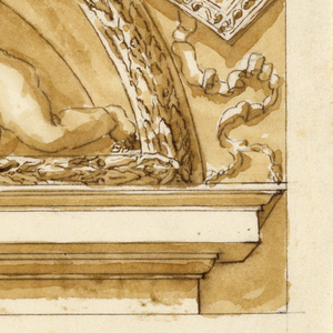 Drawing, Design for a Tympanum, late 18th century