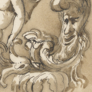 Drawing, Two doorknobs