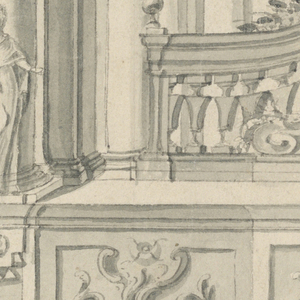 Drawing, Wall decoration, 1750