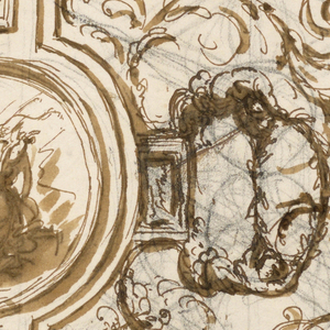 Drawing, Design for ceiling decoration