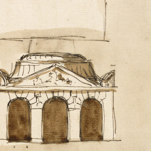 Drawing, Mausoleum