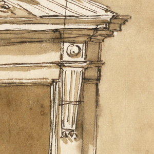 Drawing, Doorframe