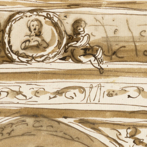 Drawing, Design for ceiling decoration