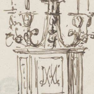 Drawing, Candelabrum