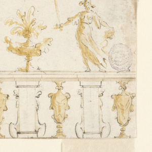 Drawing, Project for a Wall Painting, ca. 1610