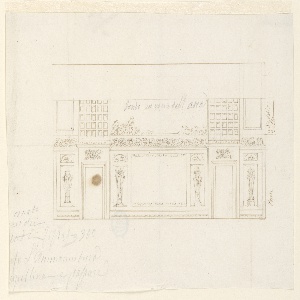 Drawing, Decoration of a wall, 1810–30