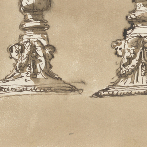Drawing, Three chalices