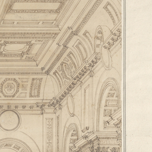 Drawing, Room in a Palace, mid-19th century
