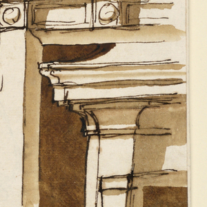 Drawing, Elevations of a mantelpiece