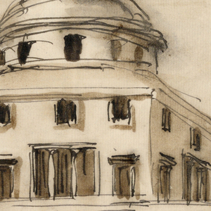 Drawing, Elevation of a casino