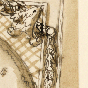 Drawing, Upper part of chair