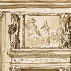 Drawing, Entrance wall