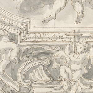 Drawing, Design for a Ceiling, 18th century
