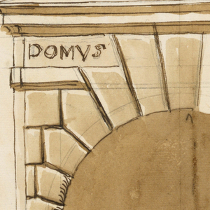 Drawing, Doorway for a town mansion