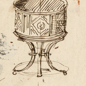 Drawing, Sewing table