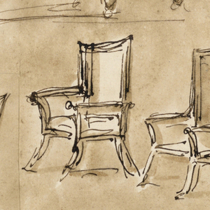 Drawing, Four Chairs, 1775–80