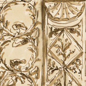 Drawing, Design for ceiling decoration