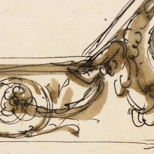 Drawing, Design for ceiling decoration