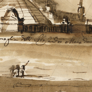 Drawing, Mausoleum for family of Alexander the Great