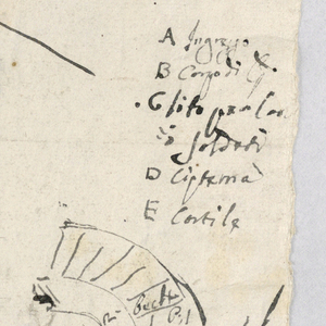 Drawing, Plan of a bastion