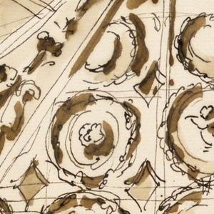 Drawing, Design for ceiling decoration