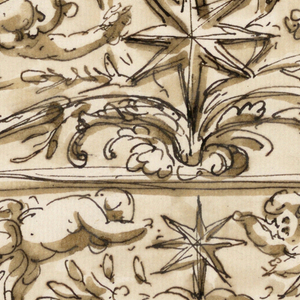 Drawing, Design for ceiling decoration
