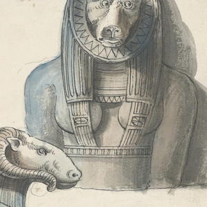 Drawing, Egyptian Antiquities, 1832