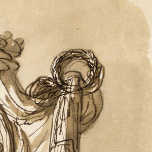 Drawing, Trophy with allegorical figure