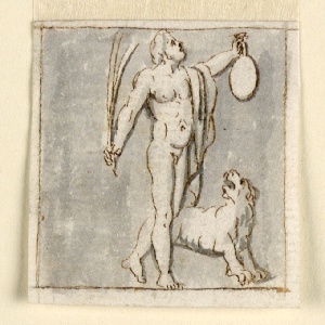 Drawing, Dionysus with Panther, late 18th century