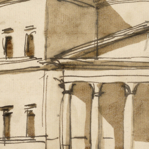 Drawing, Elevation of a casino