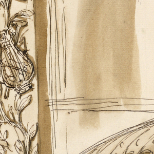 Drawing, Low dome of a room