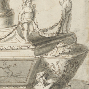 Drawing, Inkstand