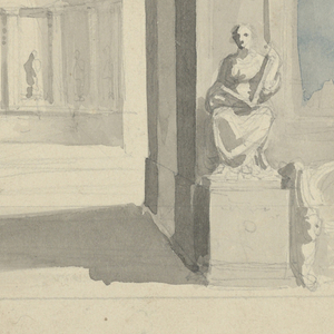 Drawing, Stage Design, Palace Interior, early 19th century