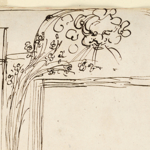 Drawing, Frame for a member of the Braschi Family