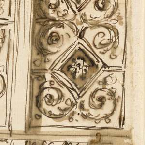 Drawing, Design for ceiling decoration