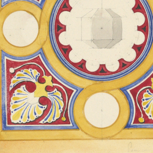Drawing, Design for Decorative Panel for July Festival Architecture, 1834