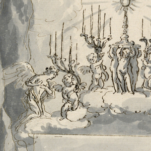 Drawing, Altar with Cr che, 1650–1700