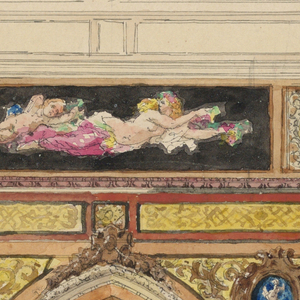 Drawing, Painted Wall and Ceiling