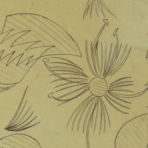 Drawing, Textile Design:  Tropical Flowers, 1912–13