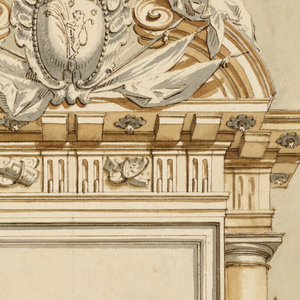 Drawing, Wall Decoration with Mili, 1775–1800