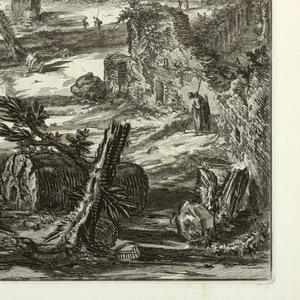 Print, Baths of Trajan, 1776 (printed date)