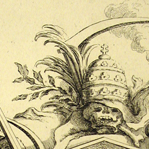 Print, Design for Cartouche Evoking Death, 1740