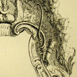 Print, Design for a Cartouche Evoking the Continent of Asia, 1740