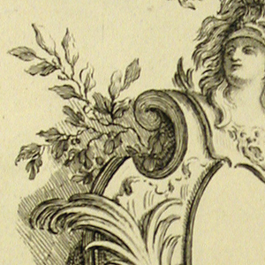 Print, Design for a Cartouche Representing the Liberal Arts, 1740