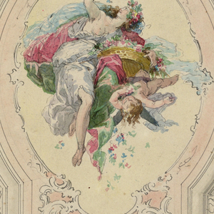 Drawing, Painted Ceiling