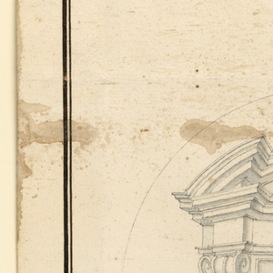 Drawing, Incomplete project for the elevation of an altar, 1740–1770