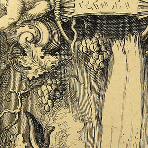Print, Design for a Cartouche Surmounted by a Tiger, 1740